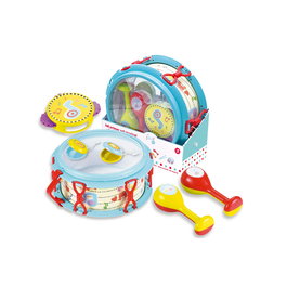 TACHAN Set Musical Ml6601 - 6 Instruments en Un (Tambour, Maracas, Castagnettes, Pandereta) pour Enfants à Partir de 2 Ans
