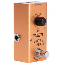 YUER Vintage Phase Pédale d'effet Phase avec True Bypass, boîtier en aluminium sablé
