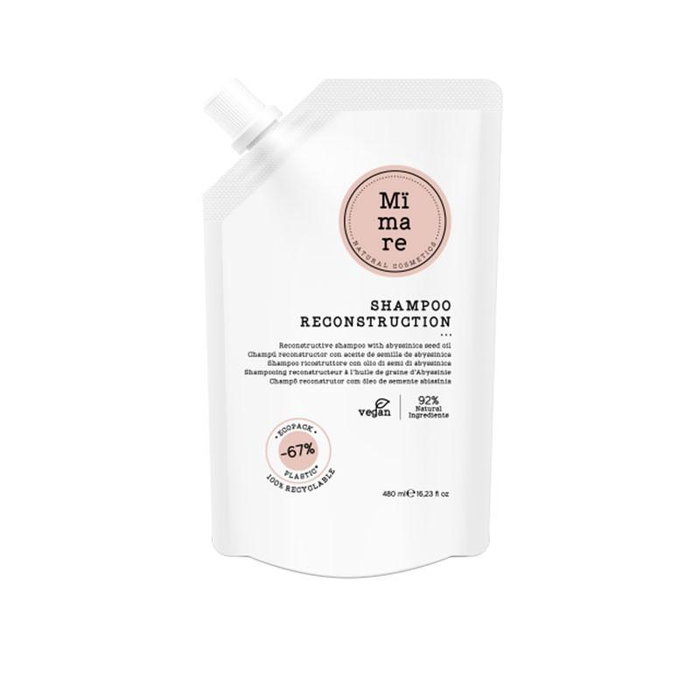 Mimare Shampooing Reconstructeur 480 mL avec Huile d'Abyssinica - Pour Cheveux Épais, Fins et Moyens - Brillance et Nutrition Intensive Mimare Shampooing Reconstructeur 480 mL avec Huile d'Abyssinica - Pour Cheveux Épais, Fins et Moyens - Brillance et Nutrition Intensive
