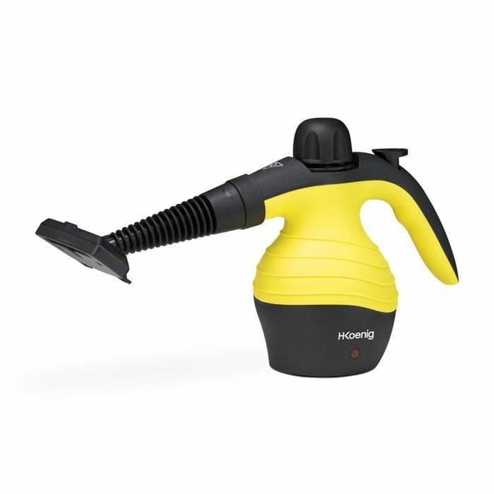 Hkoenig Nettoyeur vapeur à main 1000 W - Jaune Hkoenig Nettoyeur vapeur à main 1000 W - Jaune