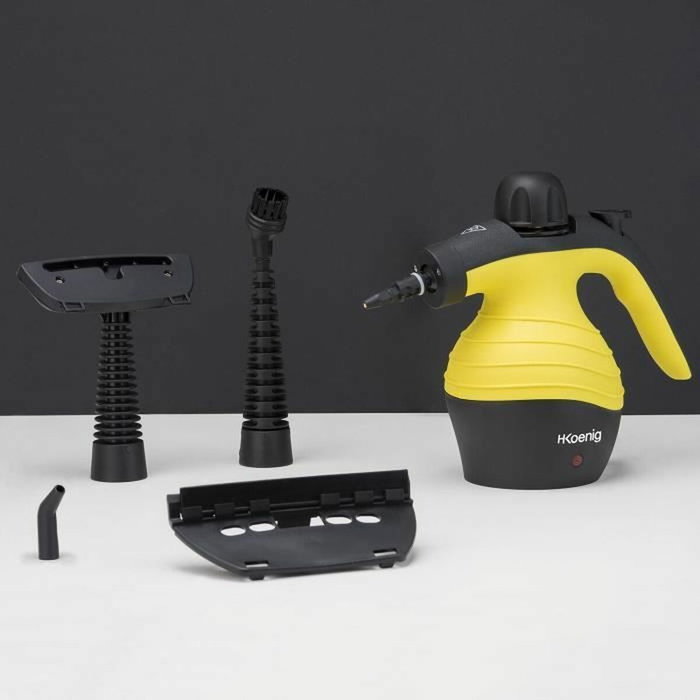 Hkoenig Nettoyeur vapeur à main 1000 W - Jaune Hkoenig Nettoyeur vapeur à main 1000 W - Jaune