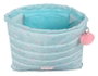 Safta Sac plat Moos "Garden" 35x40x1cm en polyester rembourré, pour enfant de 3 ans, couleur turquoise