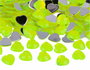 Innspiro Gemmes décoratives acryliques cœur jaune fluo 14x14mm 500u. approx. avail. 