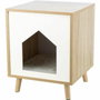 Trixie Isa Abri Aspect bois - Brun clair / Blanc - 40 x 50 x 40 cm