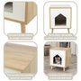 Trixie Isa Abri Aspect bois - Brun clair / Blanc - 40 x 50 x 40 cm