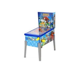 SEGA Mini Arcade Pinball Sonic the Hedgehog - Table de flipper avec lumières et sons - Taille : 20x16x8,5 cm - Pour âge 3 ans et plus