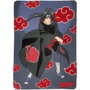 Naruto Plaid Polaire Itachi Uchiha Noir 100 x 140 cm