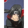 Naruto Plaid Polaire Itachi Uchiha Noir 100 x 140 cm