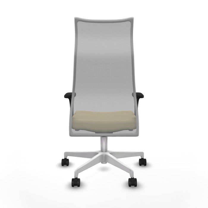 Piqueras y Crespo Chaise de Bureau Albacete XL Crème et Gris