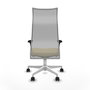 Piqueras y Crespo Chaise de Bureau Albacete XL Crème et Gris