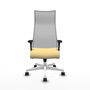 Piqueras y Crespo Chaise de Bureau Albacete XL Crème et Gris