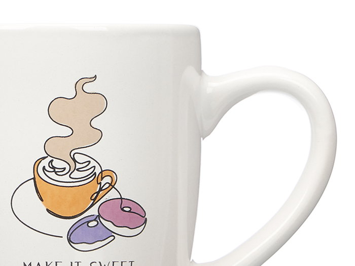 VESSIA Tasse en porcelaine Make It Sweet blanc 350ml, lot de 27 VESSIA Tasse en porcelaine Make It Sweet blanc 350ml, lot de 27