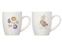 VESSIA Tasse en porcelaine Make It Sweet blanc 350ml, lot de 27