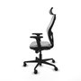 Piqueras y Crespo Chaise de Bureau avec Appui-tête Jorquera 2D036N2 Gris clair