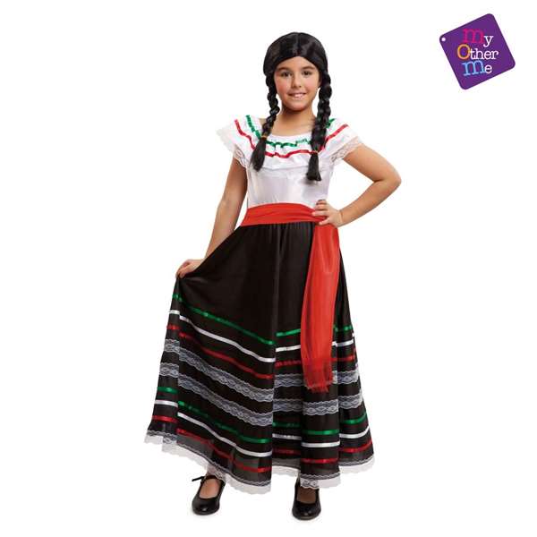 My Other Me - Déguisement Mexicaine Fille - Taille 10-12 Ans - Costume avec Robe et Ceinture My Other Me - Déguisement Mexicaine Fille - Taille 10-12 Ans - Costume avec Robe et Ceinture