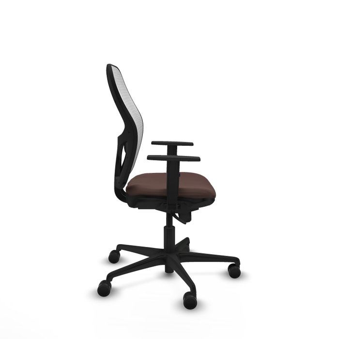 Chaise de Bureau Piqueras y Crespo 1D036N0 Blanc Brun foncé