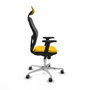 Piqueras y Crespo Chaise de Bureau avec Appui-tête Jorquera 2D086G1 Jaune