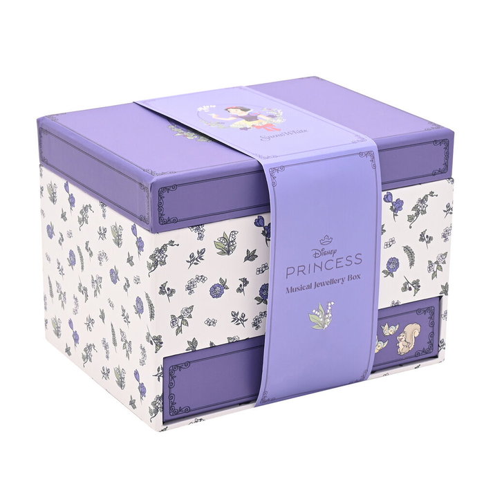 Disney Coffret à bijoux musical Blanche-Neige et les princesses - Mélodie et tiroir à souvenirs - Pour collectionneurs