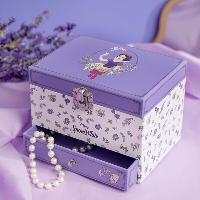 Disney Coffret à bijoux musical Blanche-Neige et les princesses - Mélodie et tiroir à souvenirs - Pour collectionneurs