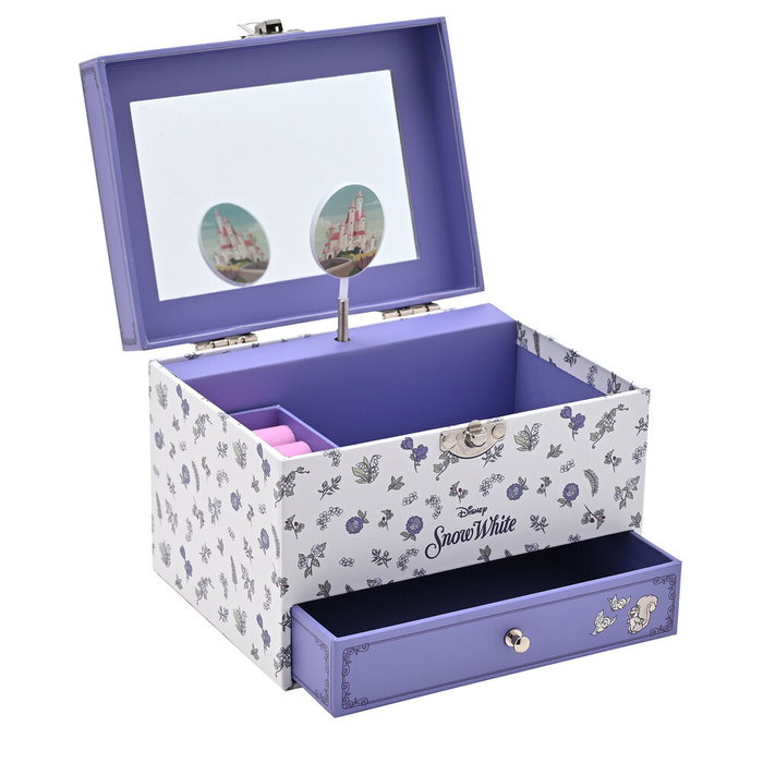 Disney Coffret à bijoux musical Blanche-Neige et les princesses - Mélodie et tiroir à souvenirs - Pour collectionneurs