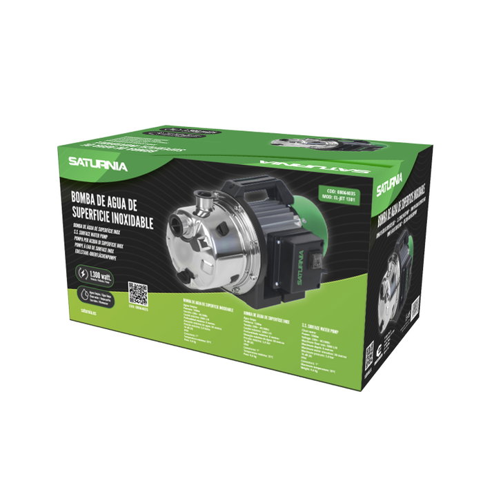 SATURNIA Pompe à eau de surface 1300W 83 Lt/min