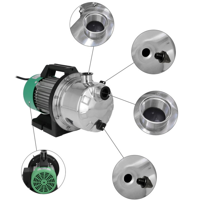 SATURNIA Pompe à eau de surface 1300W 83 Lt/min