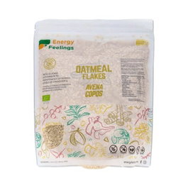 ENERGY FEELINGS Flocons d'avoine bio vegan sans gluten 1 kg