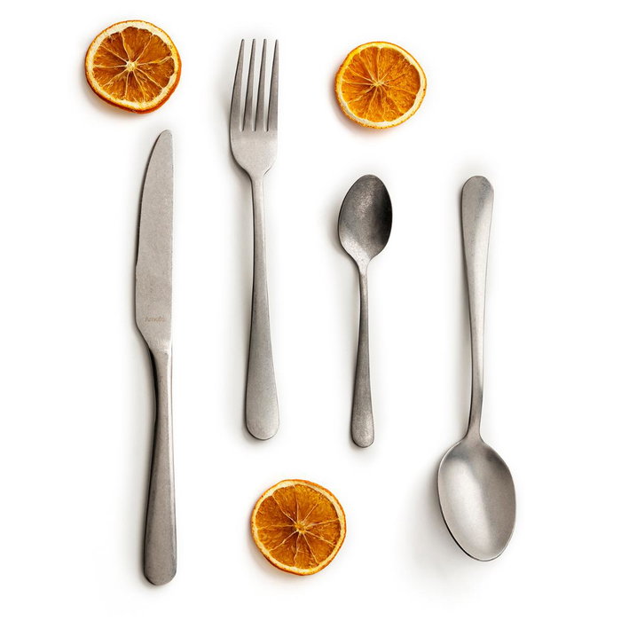 Amefa Boîte de 12 Couteaux de Table Austin Retro en Acier Inoxydable, Finition Mate, 23,5 cm