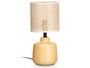 Giftdecor Lampe de Table Rond Effet Bois 14x20x14 cm Marron Céramique Métal Plastique IP20 (Set de 12)
