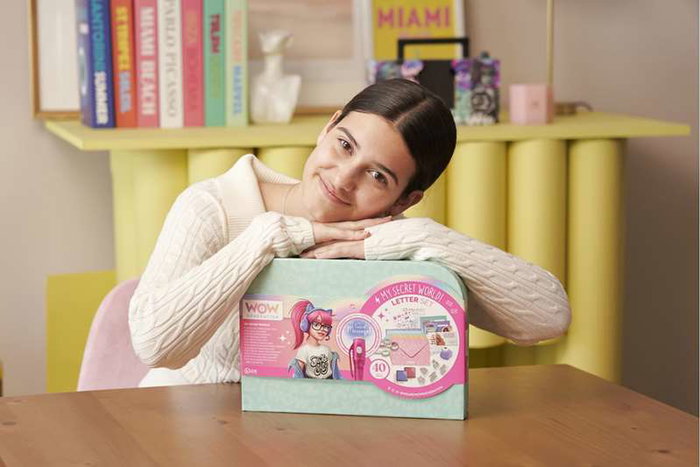 Wow Generation My Secret World Set pour créer ses cartes secrètes - Jeu créatif avec tampons, encre, papier et stylo à message invisible - Version multilingue