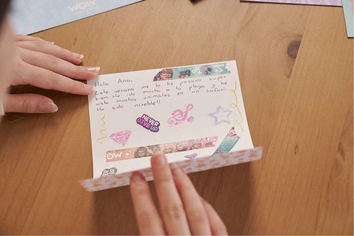 Wow Generation My Secret World Set pour créer ses cartes secrètes - Jeu créatif avec tampons, encre, papier et stylo à message invisible - Version multilingue