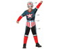 Capitán Disguise Déguisement Enfant Superhéros Comics Costume 7-9 Ans - 4 Pièces Incluant Pantalon, T-shirt, Ceinture, Foulard et Masque