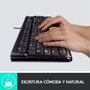 Logitech MK120 Combo Clavier et Souris USB Filaire - Clavier Résistant aux Éclaboussures, Pavé Numérique - Souris Optique Haute Définition - pour Windows
