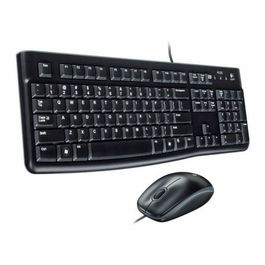 Clavier et Souris Optique Logitech MK120 Noir Espagnol Qwerty