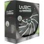 WRC Enjoliveurs de Roue 4 Pièces Bi-couleur 16 Pouces Noir Mat / Gris Argenté ABS Vernis Brillant