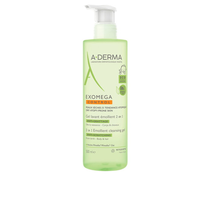 A-Derma Exomega Control Gel émollient 2 en 1 500 ml