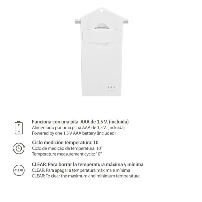 ORYX Thermomètre Numérique Intérieur/Extérieur