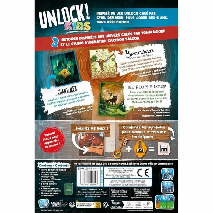 Asmodee Unlock! Kids : Histoires de l'île d'Emeraude