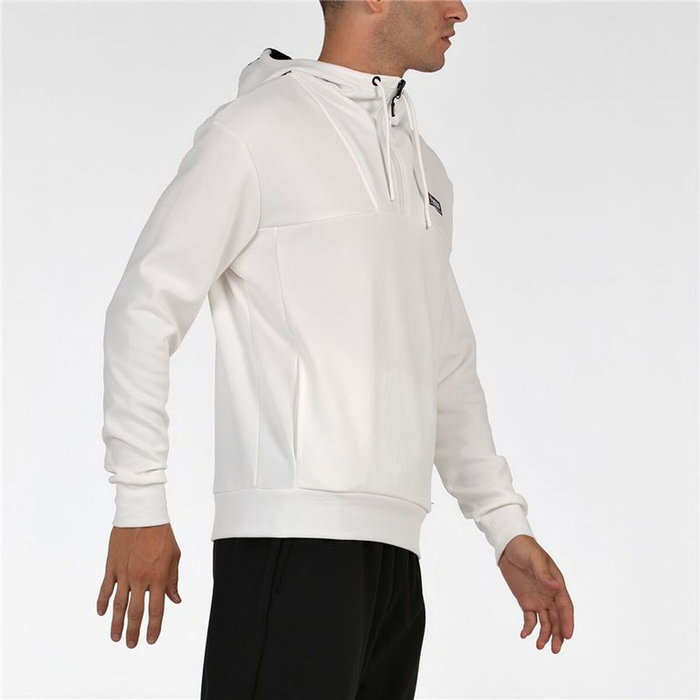 Sweat à capuche homme +8000 Esvein Blanc XS