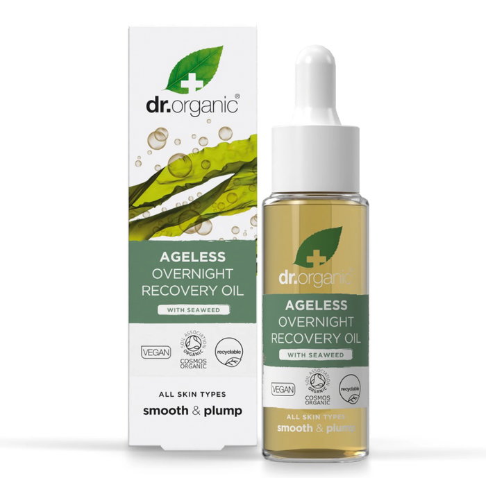 Dr. Organic AGELESS Huile de Nuit Réparatrice aux Algues Marines 30 ml Dr. Organic AGELESS Huile de Nuit Réparatrice aux Algues Marines 30 ml