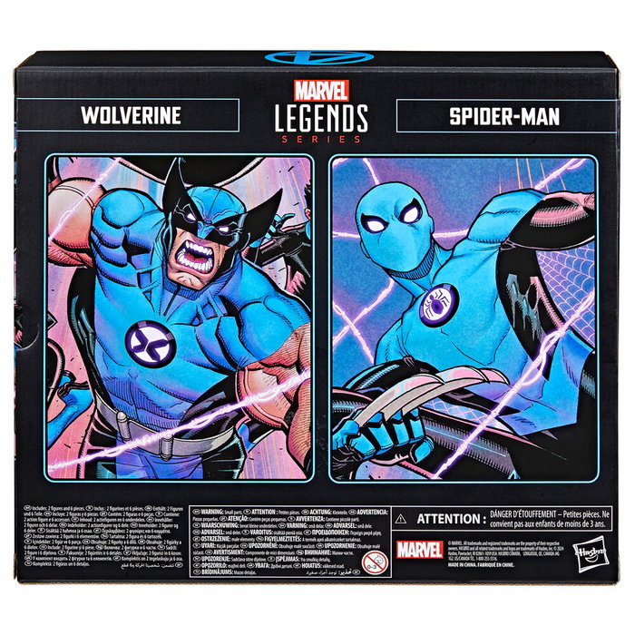 HASBRO Blister 2 figurines Marvel Wolverine et Spiderman avec accessoires HASBRO Blister 2 figurines Marvel Wolverine et Spiderman avec accessoires