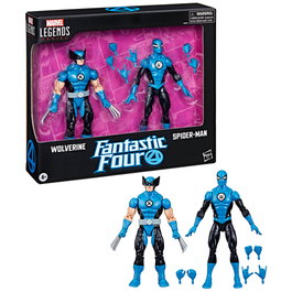 HASBRO Blister 2 figurines Marvel Wolverine et Spiderman avec accessoires