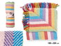 GIFTDECOR Multiusos Multicolore à rayures 180 x 220 cm