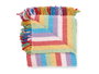 GIFTDECOR Multiusos Multicolore à rayures 180 x 220 cm