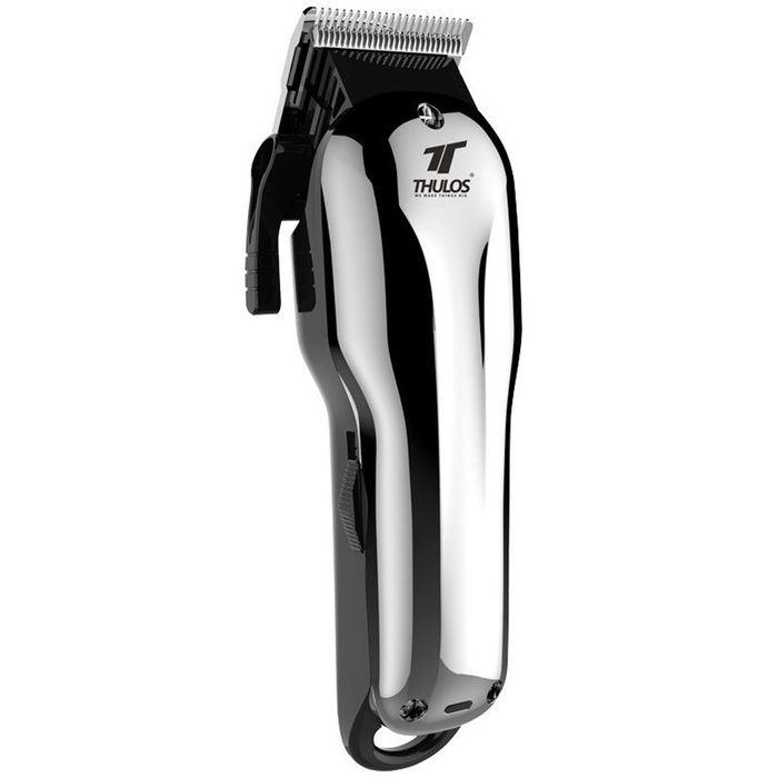 Thulos TH-CP111 Tondeuse à Cheveux Sans Fil avec Lame en Acier Inoxydable, Batterie Lithium 2000 mAh, 2 Vitesses, 4 Peignes Guide 3-13 mm Thulos TH-CP111 Tondeuse à Cheveux Sans Fil avec Lame en Acier Inoxydable, Batterie Lithium 2000 mAh, 2 Vitesses, 4 Peignes Guide 3-13 mm