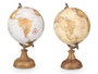 Giftdecor Globe Terrestre 15 cm Multicolor en Bois Plastique et Métal - Modèle Assorti (Set de 8)