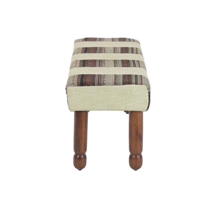 Banquette Home ESPRIT Multicouleur Bois de manguier 94 X 38 X 45 CM