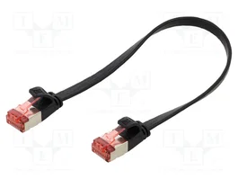 GOOBAY Câble Ethernet Cat 6 U/FTP RJ45 0,25m Noir
