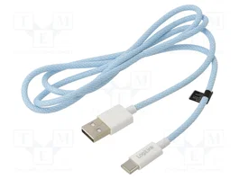 LOGILINK Câble USB 2.0 USB A vers USB C, 1m, bleu