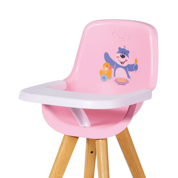 Zapf Creation Baby Born - Chaise haute pour poupée avec pattes en bois - Jouet pour enfants dès 3 ans - Réf. 829271 Zapf Creation Baby Born - Chaise haute pour poupée avec pattes en bois - Jouet pour enfants dès 3 ans - Réf. 829271